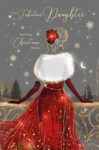 Picture of FABULOUS DAUGHTER CHRISTMAS CARD